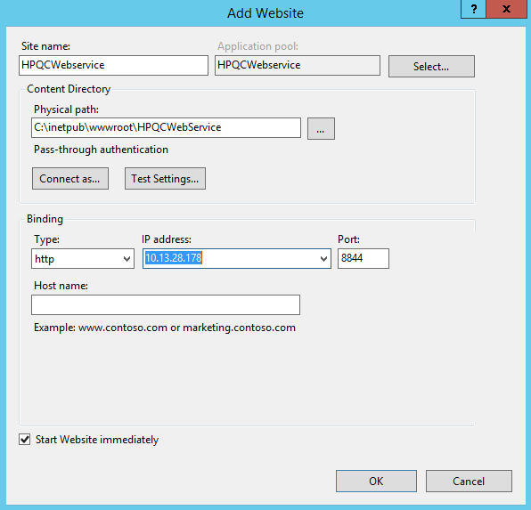 Website Configuration